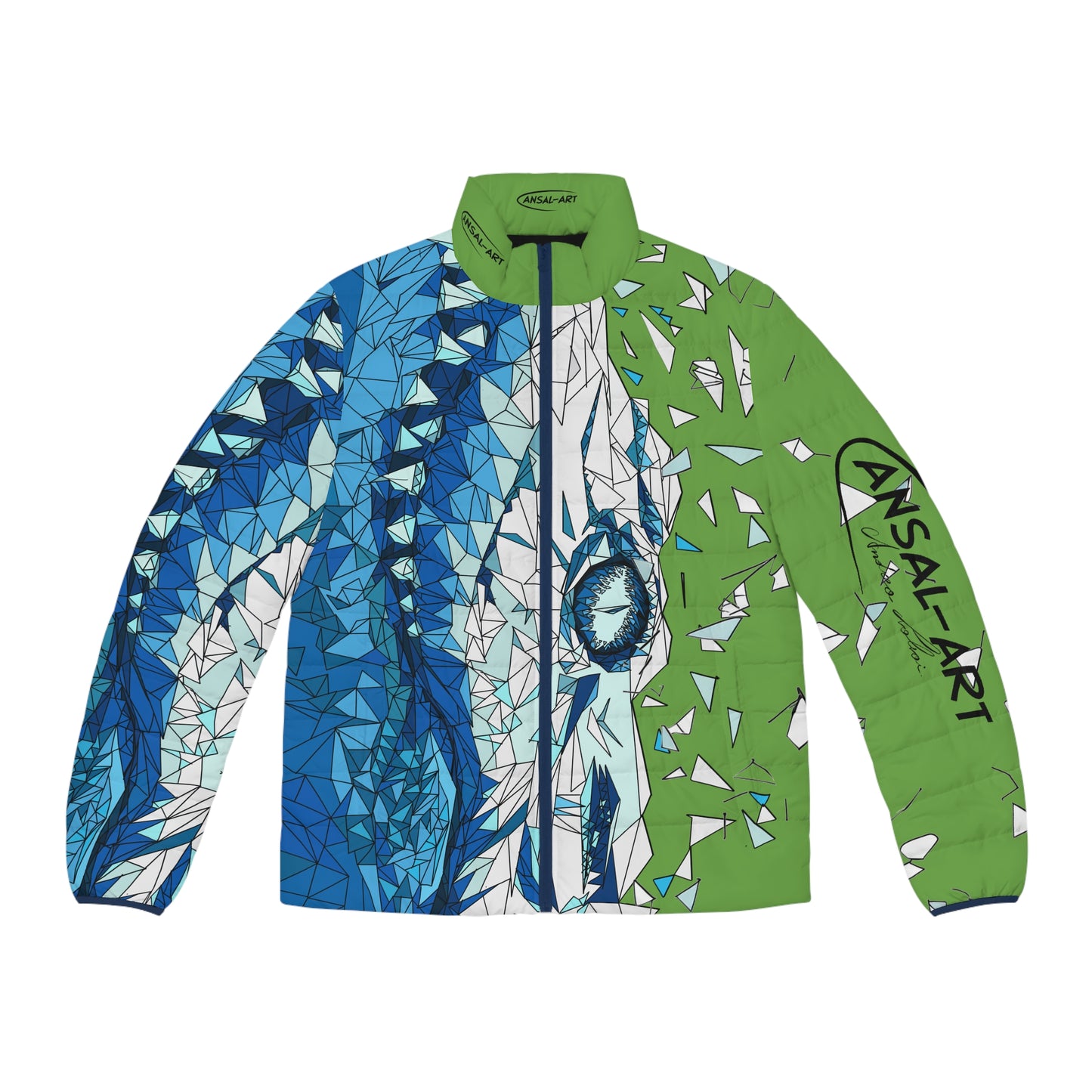 Crocodile green-Colorful Men's Puffer Jacket, AOP Jacket for Adventurers, Artistic Winter Coat, Unique Gift for Art Lovers, Trendy Outerwear for Every [...]