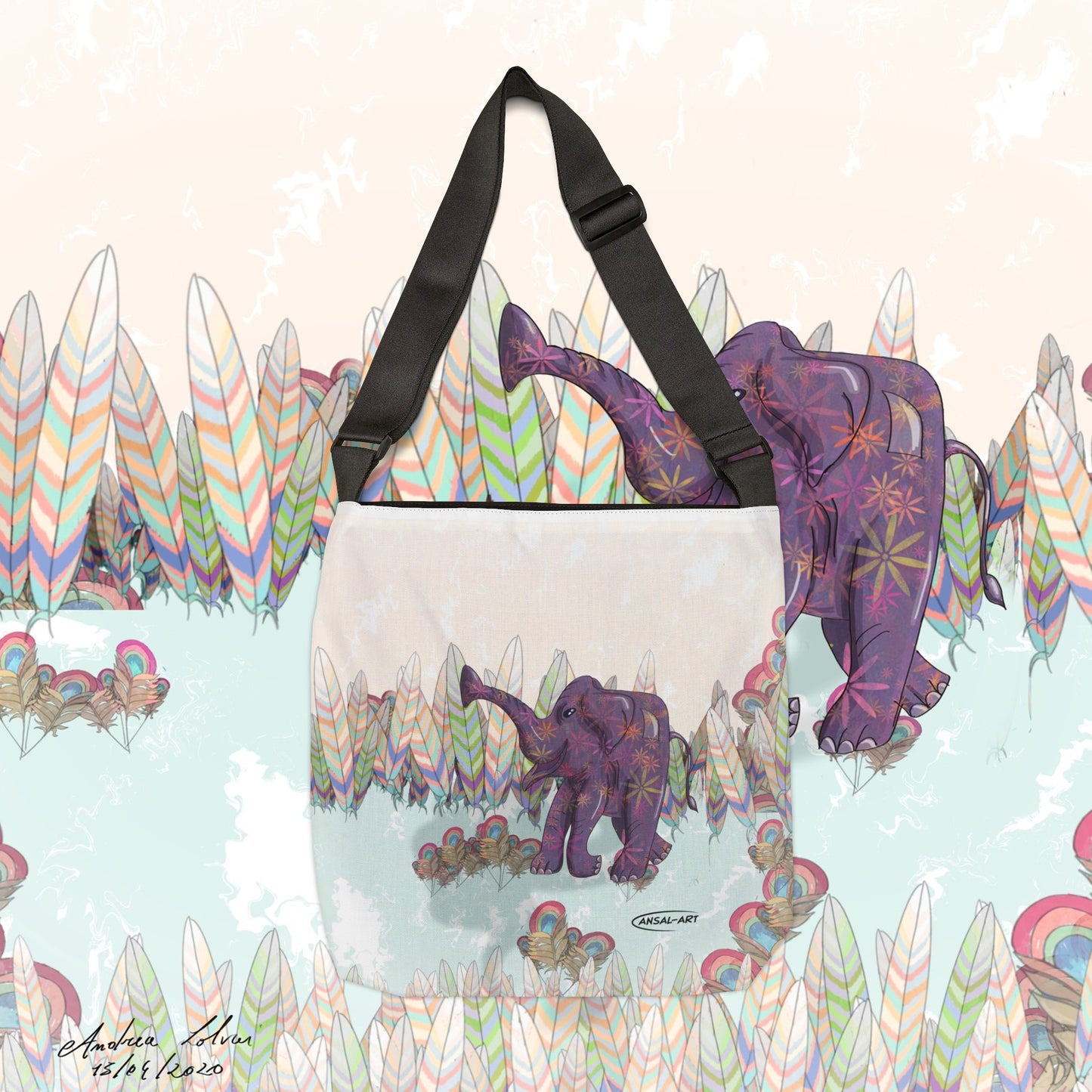 Elephant pop- Bag (AOP)