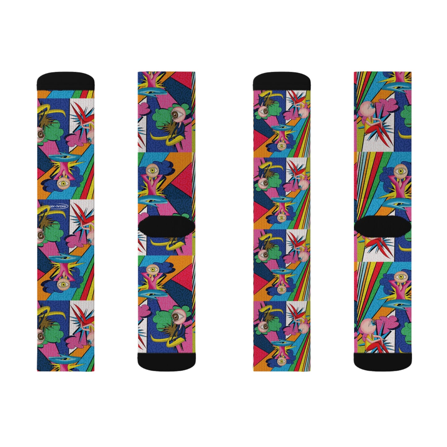 occhi pop-Sublimation Socks