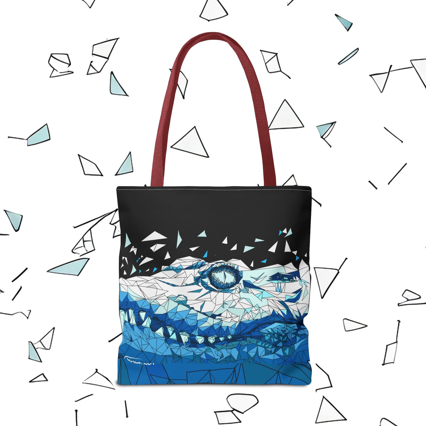 coccodrillo blacjk-Tote Bag (AOP)