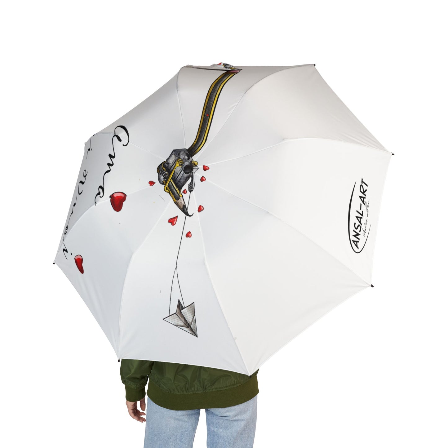 matita 3 pieghevole in alpaca romantico — "Amo Chi Vuoi" Heart Design