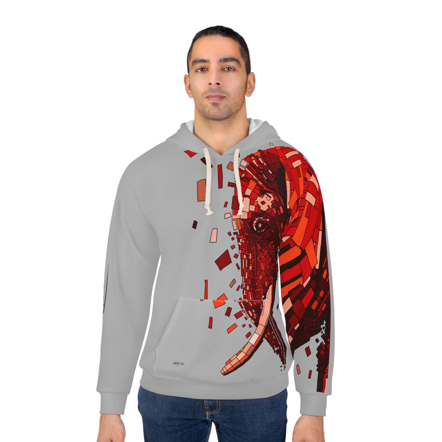 Copy of Elephant blue-Unisex Pullover Hoodie (AOP)