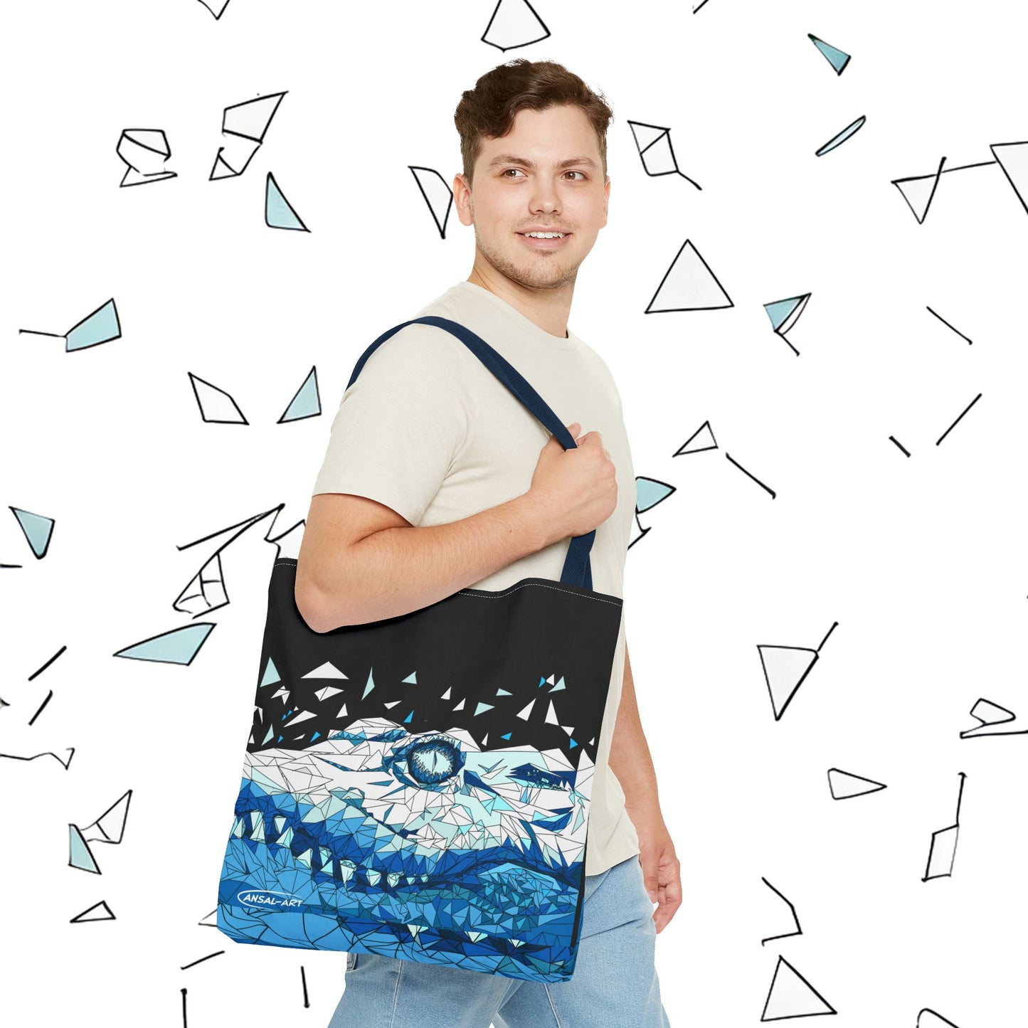 coccodrillo blacjk-Tote Bag (AOP)