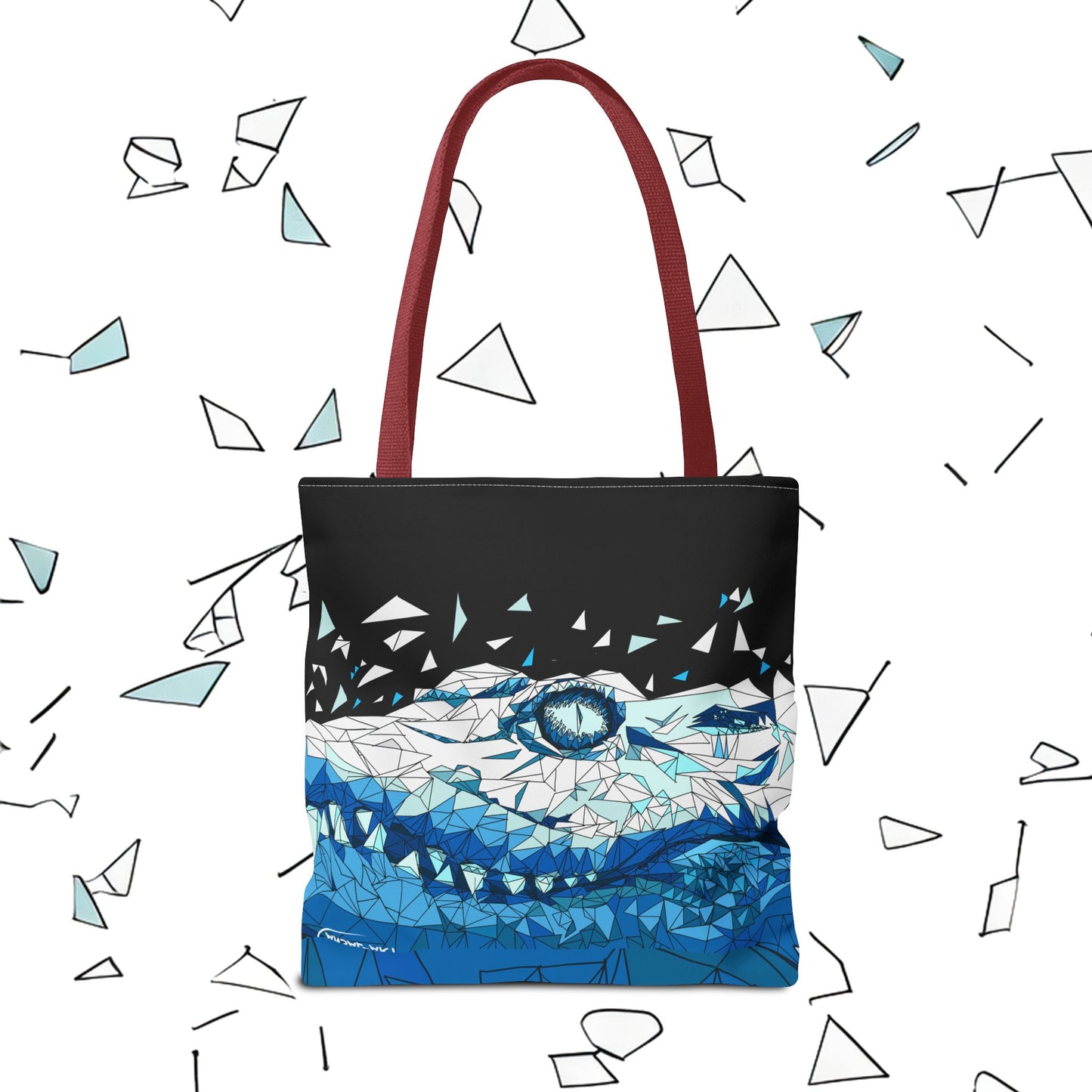 coccodrillo blacjk-Tote Bag (AOP)