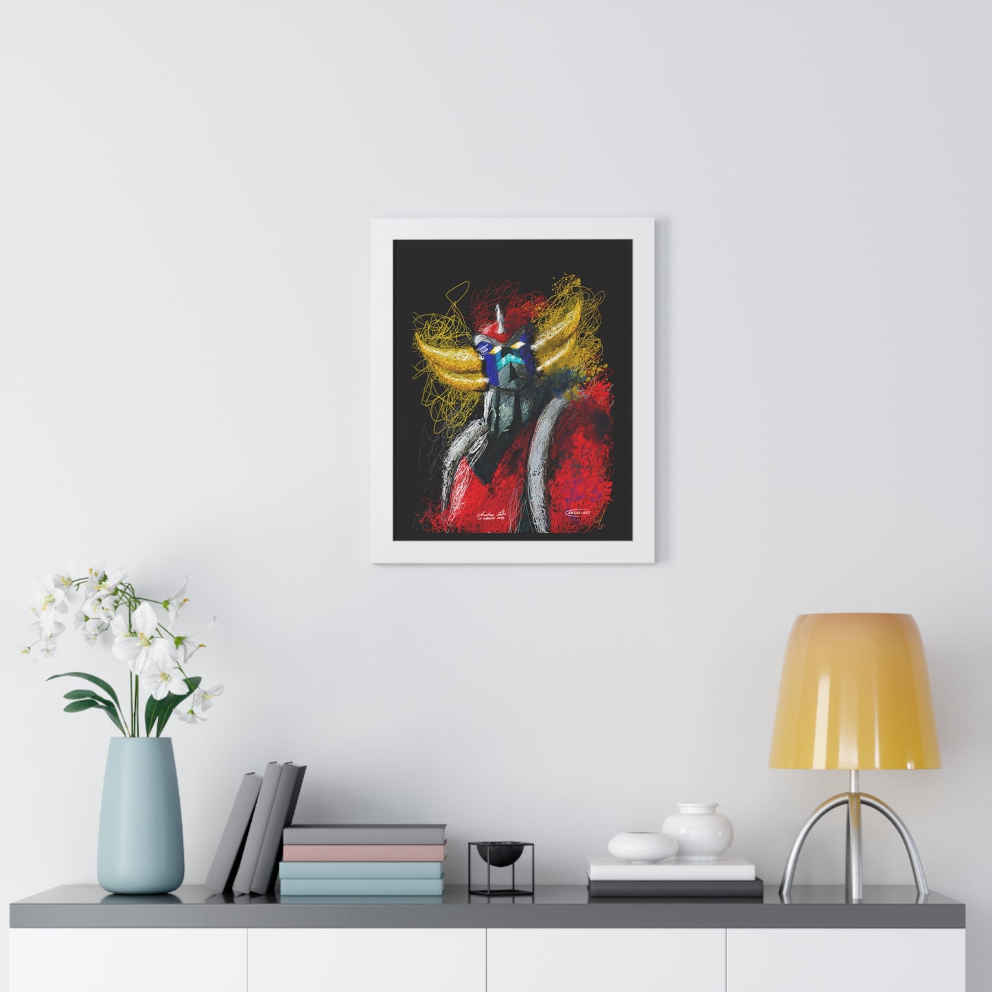 Goldrake- Framed Vertical Poster-