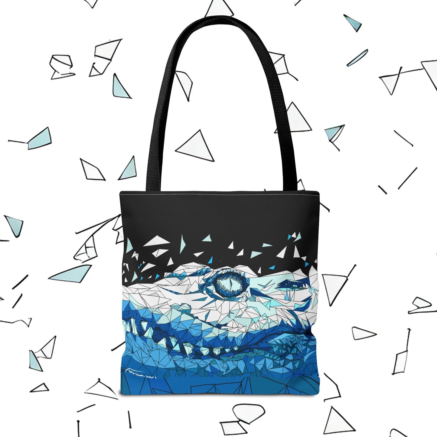 coccodrillo blacjk-Tote Bag (AOP)