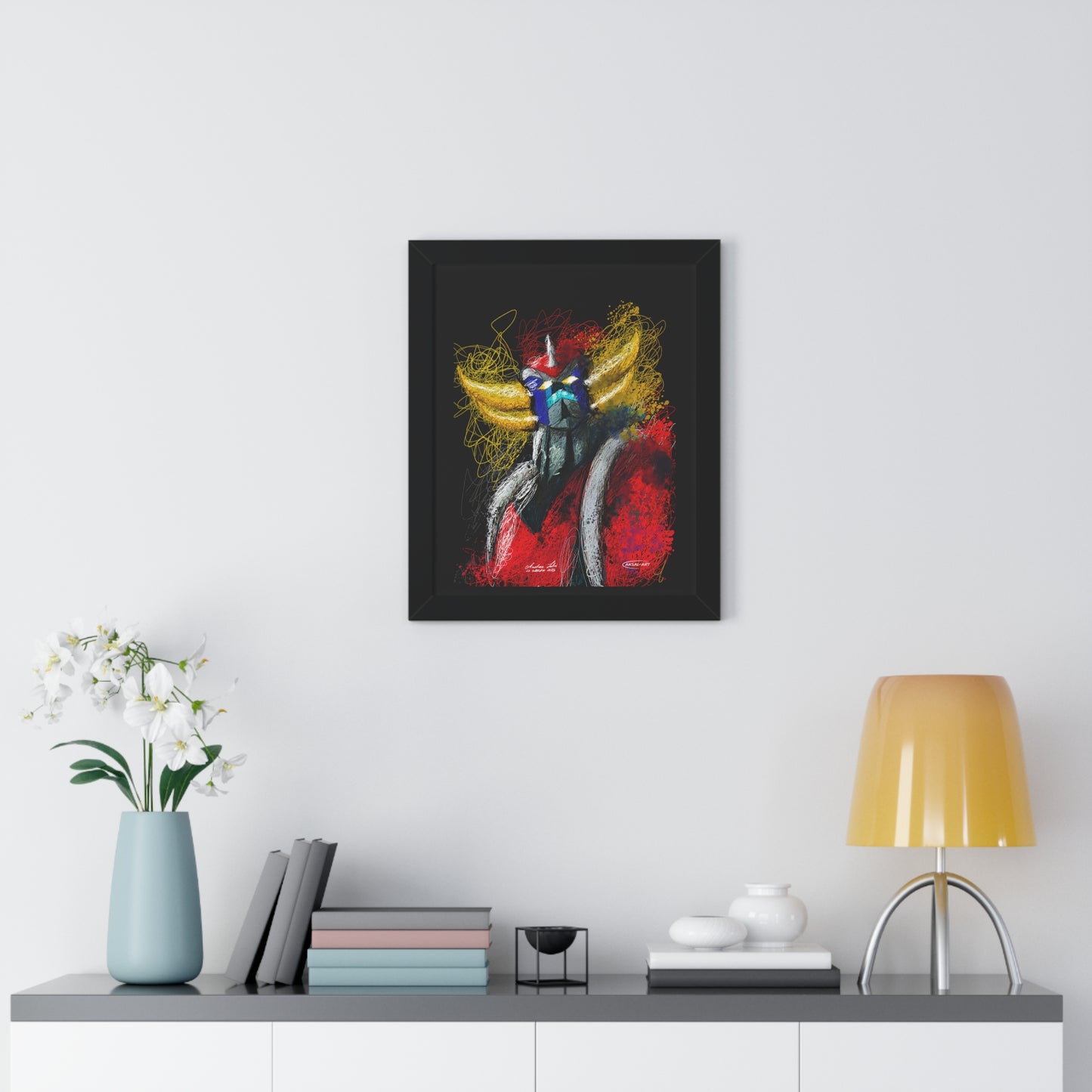 Goldrake- Framed Vertical Poster-