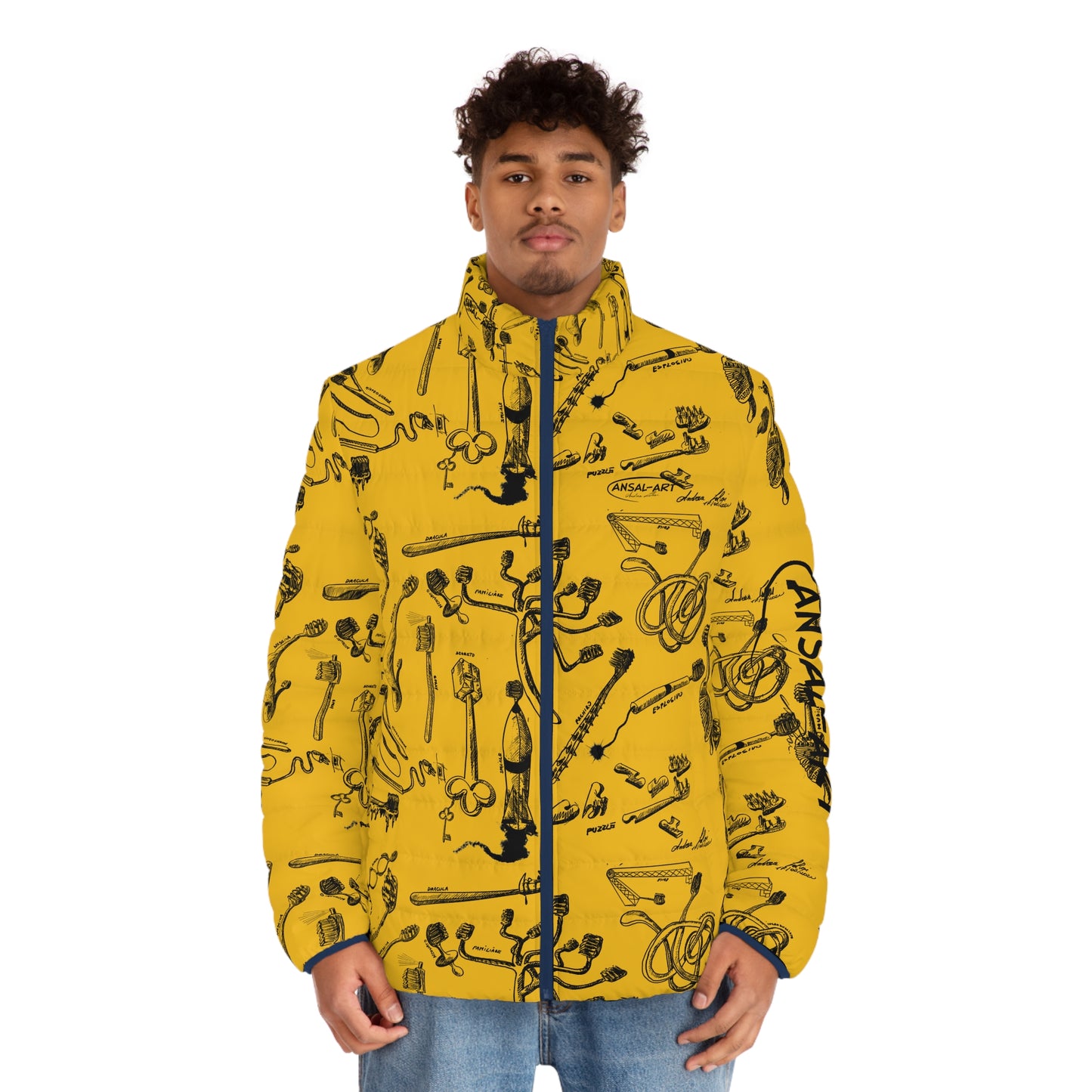 Copy of Crocodile green-Colorful Men's Puffer Jacket, AOP Jacket for Adventurers, Artistic Winter Coat, Unique Gift for Art Lovers, Trendy Outerwear for Every [...]