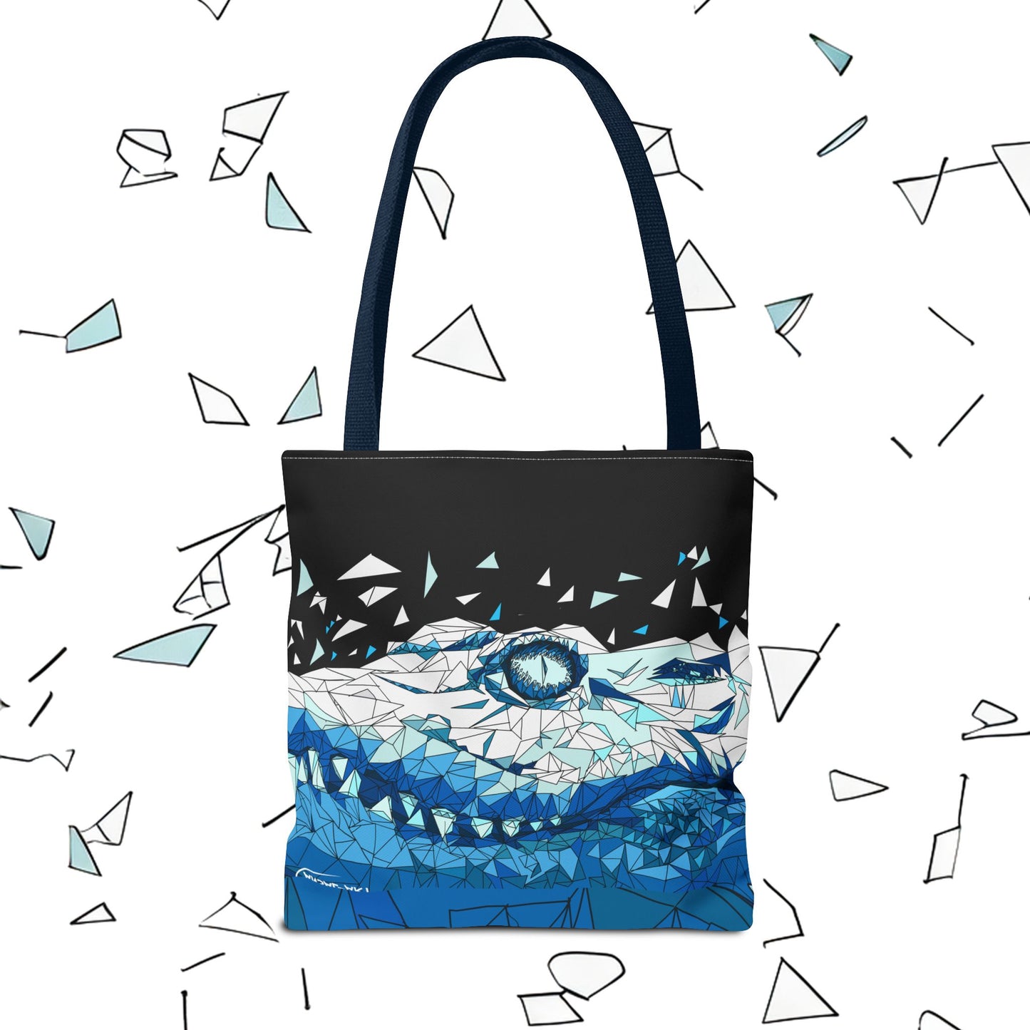 coccodrillo blacjk-Tote Bag (AOP)