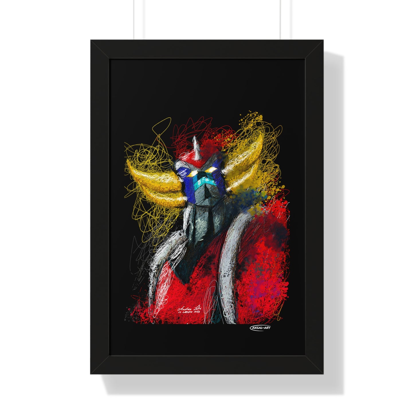 Goldrake- Framed Vertical Poster-