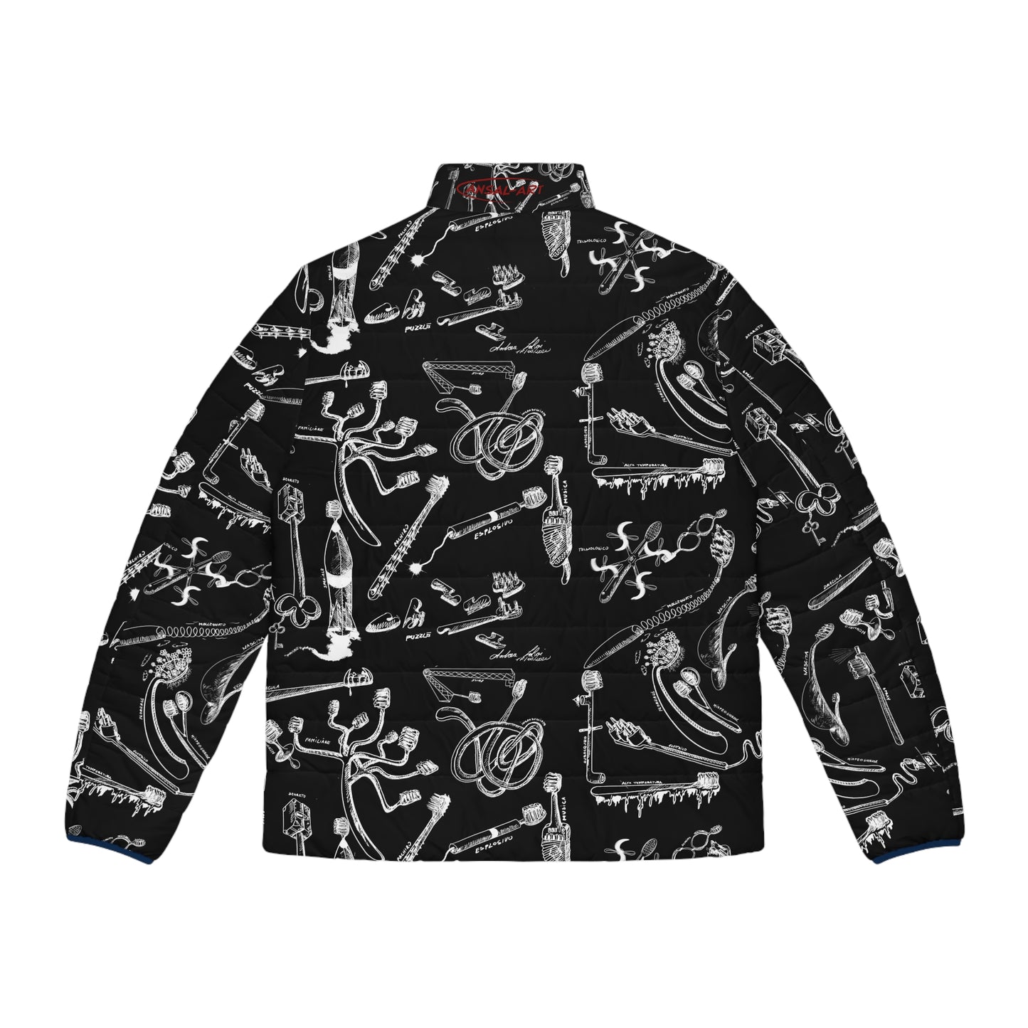 Colorful Men's Puffer Jacket, AOP Jacket for Adventurers, Artistic Winter Coat, Unique Gift for Art Lovers, Trendy Outerwear for Every [...]