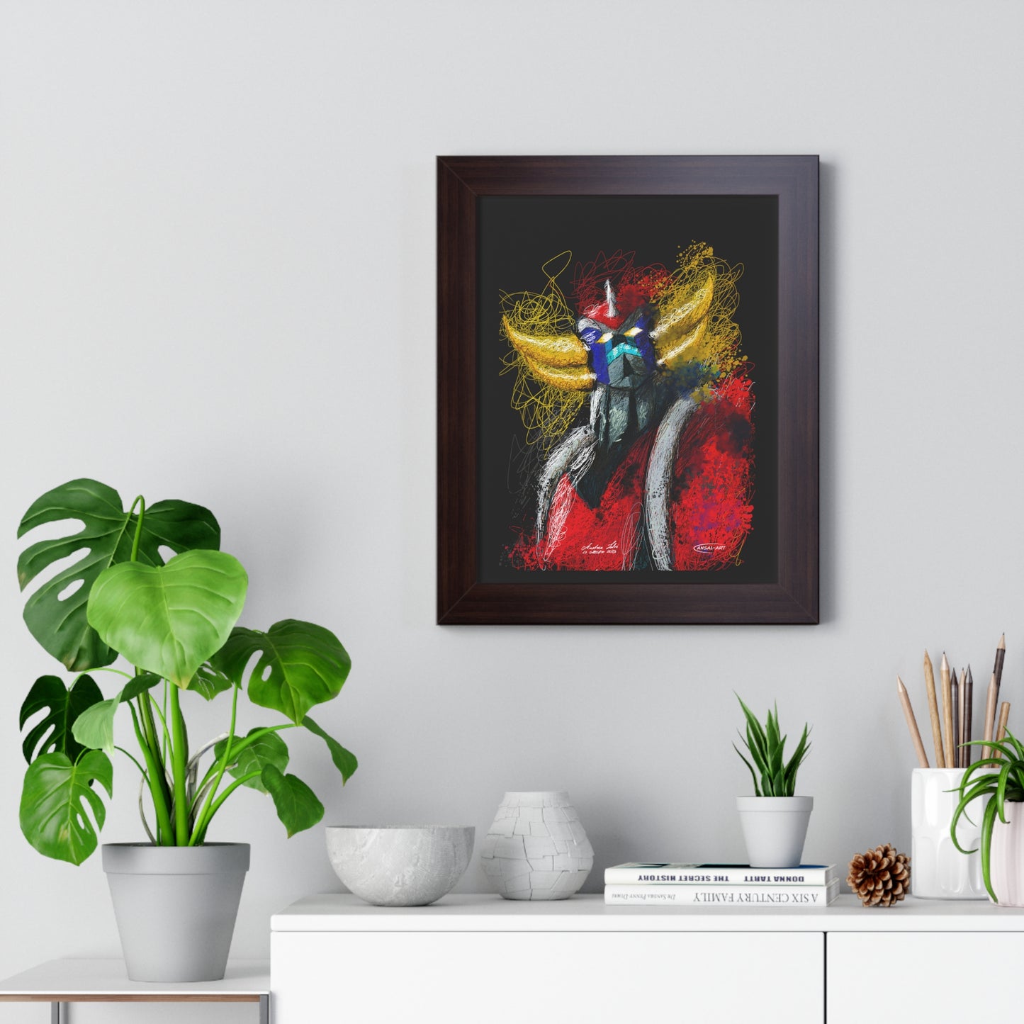 Goldrake- Framed Vertical Poster-