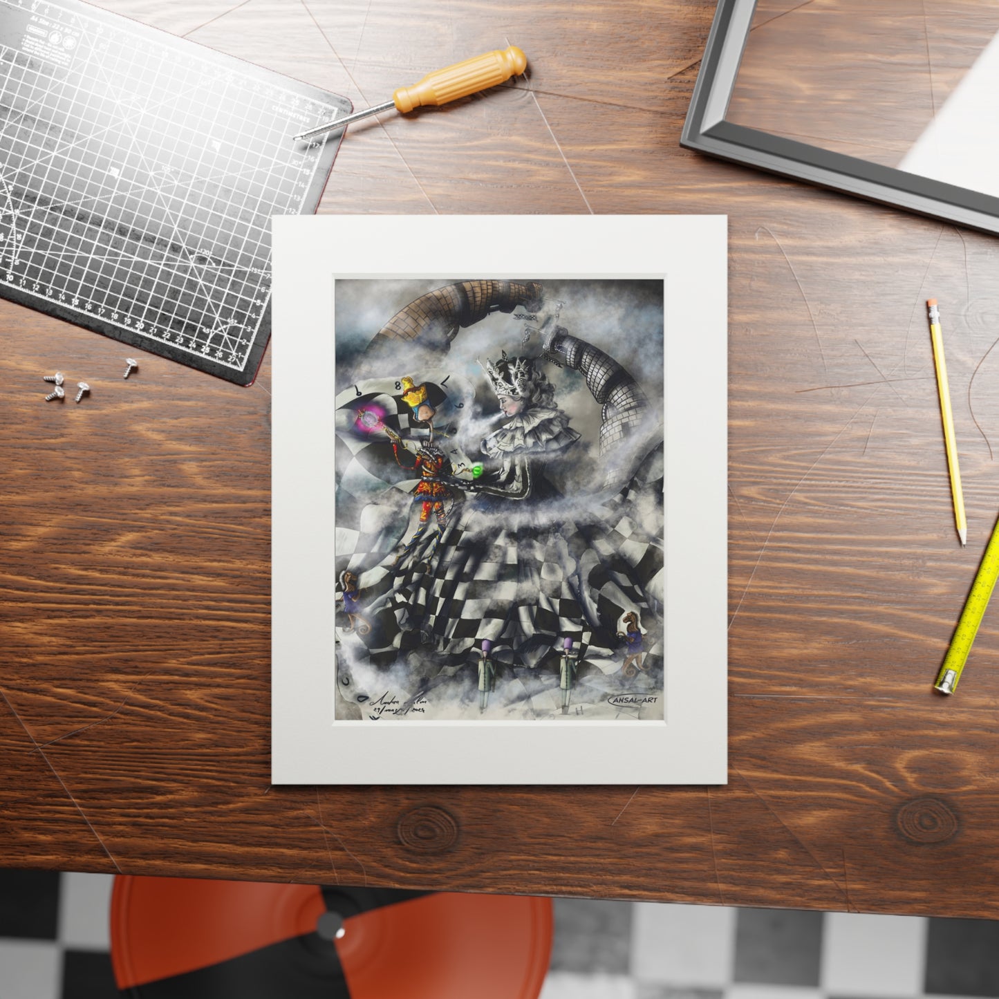 Fine Art Prints (Passepartout Paper Frame), Scacco matto