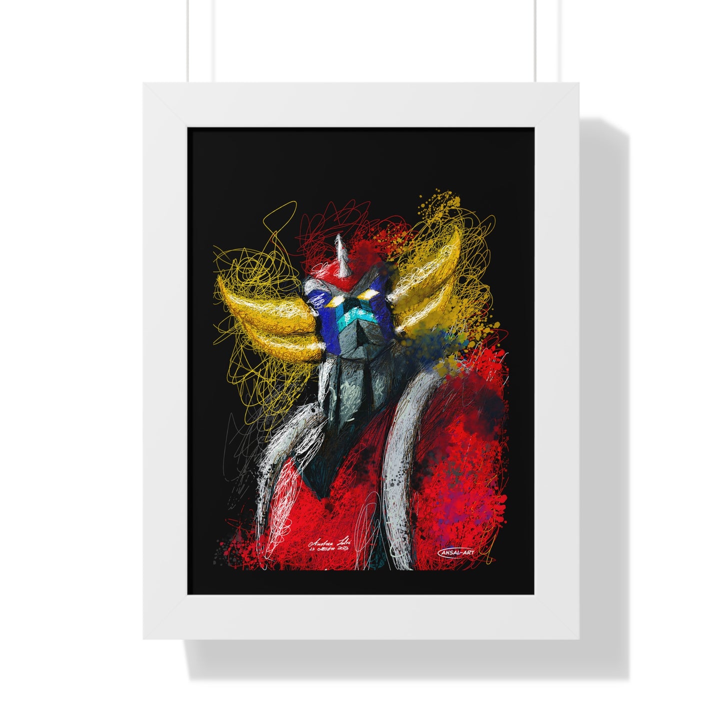 Goldrake- Framed Vertical Poster-