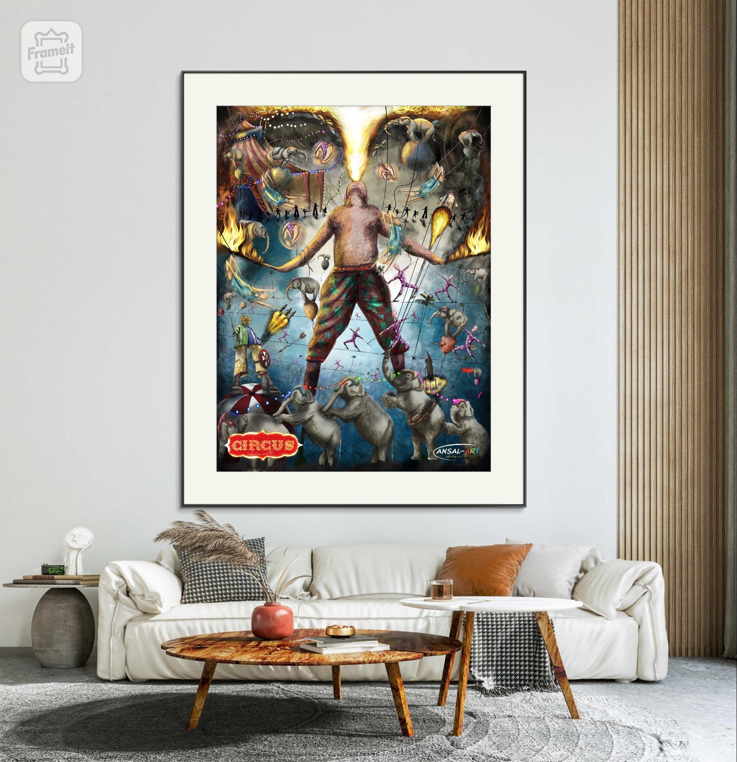 Fine Art Prints (Passepartout Paper Frame), CIrcus