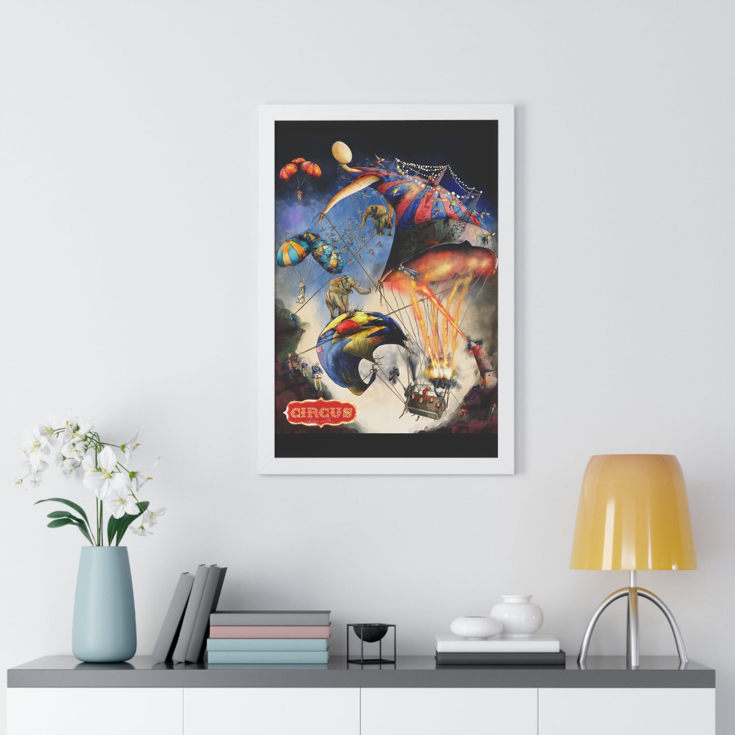 Framed Vertical Poster-circus