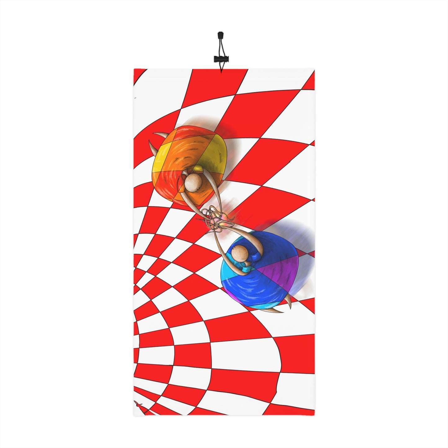 scaldacollo_Colorful Art Winter Neck Gaiter with Drawstring