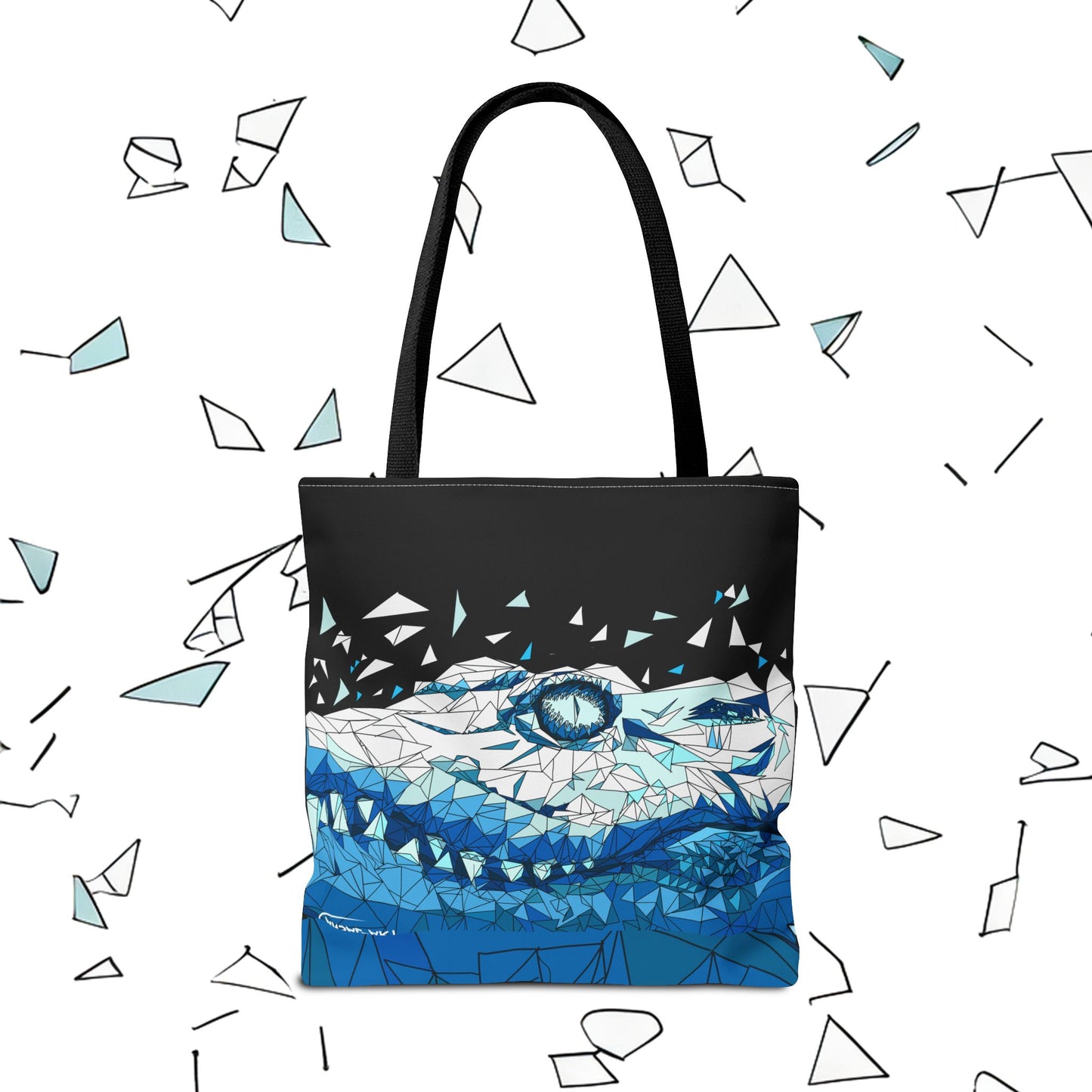 coccodrillo blacjk-Tote Bag (AOP)