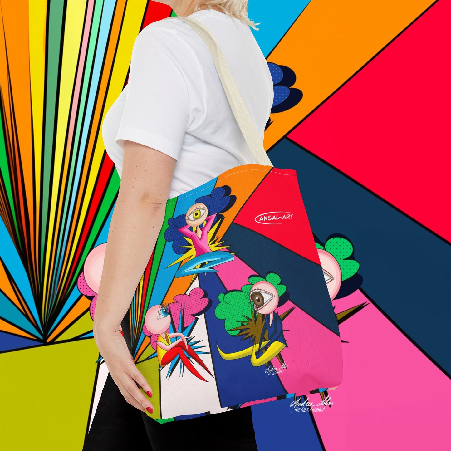 Pop eyes-Tote Bag (AOP)