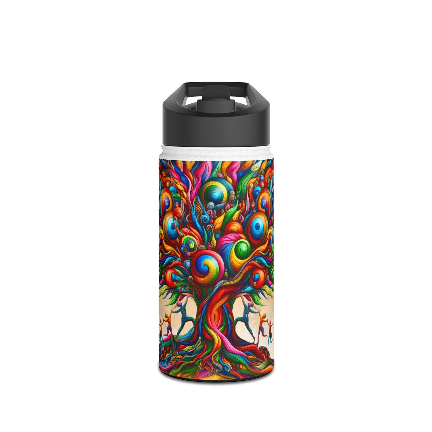 albero della vita-Stainless Steel Water Bottle, Standard Lid