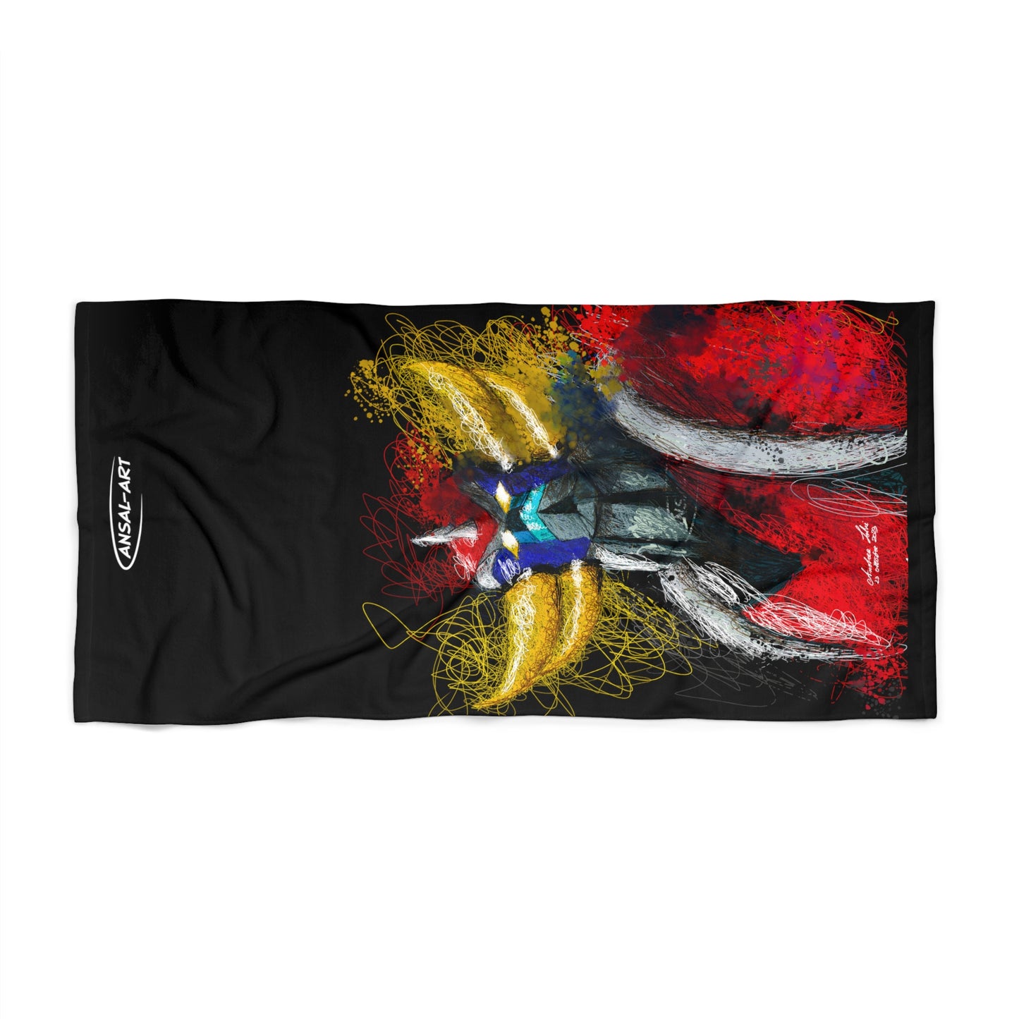 Goldrake- ufo robot-Beach Towel