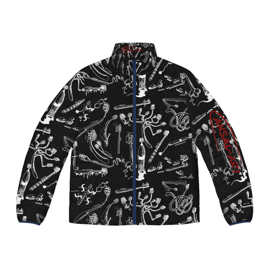 Colorful Men's Puffer Jacket, AOP Jacket for Adventurers, Artistic Winter Coat, Unique Gift for Art Lovers, Trendy Outerwear for Every [...]