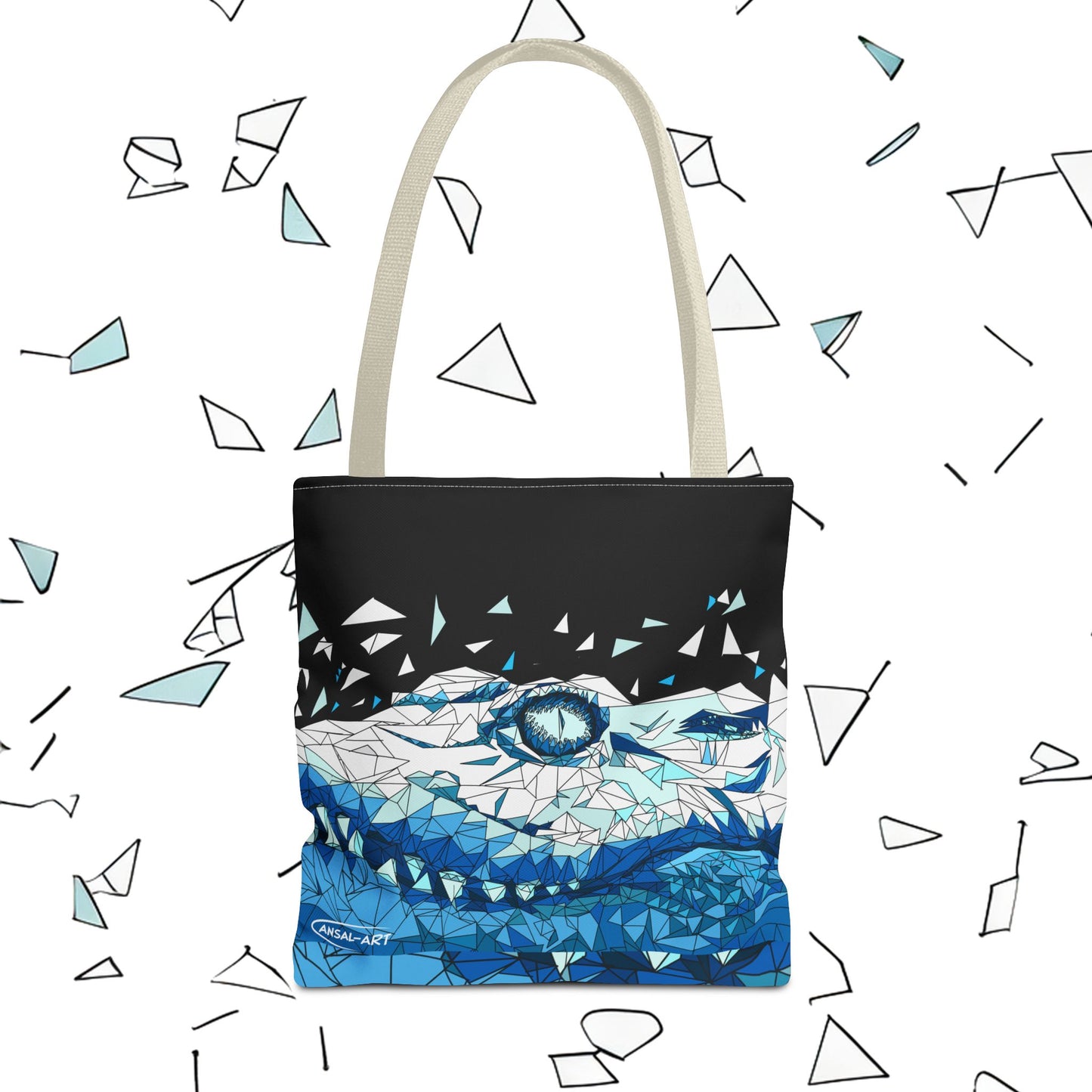 coccodrillo blacjk-Tote Bag (AOP)