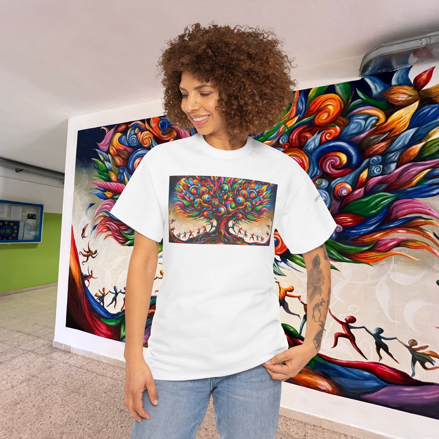 l'albero della vita-Front graphics-Unisex Heavy Cotton Tee