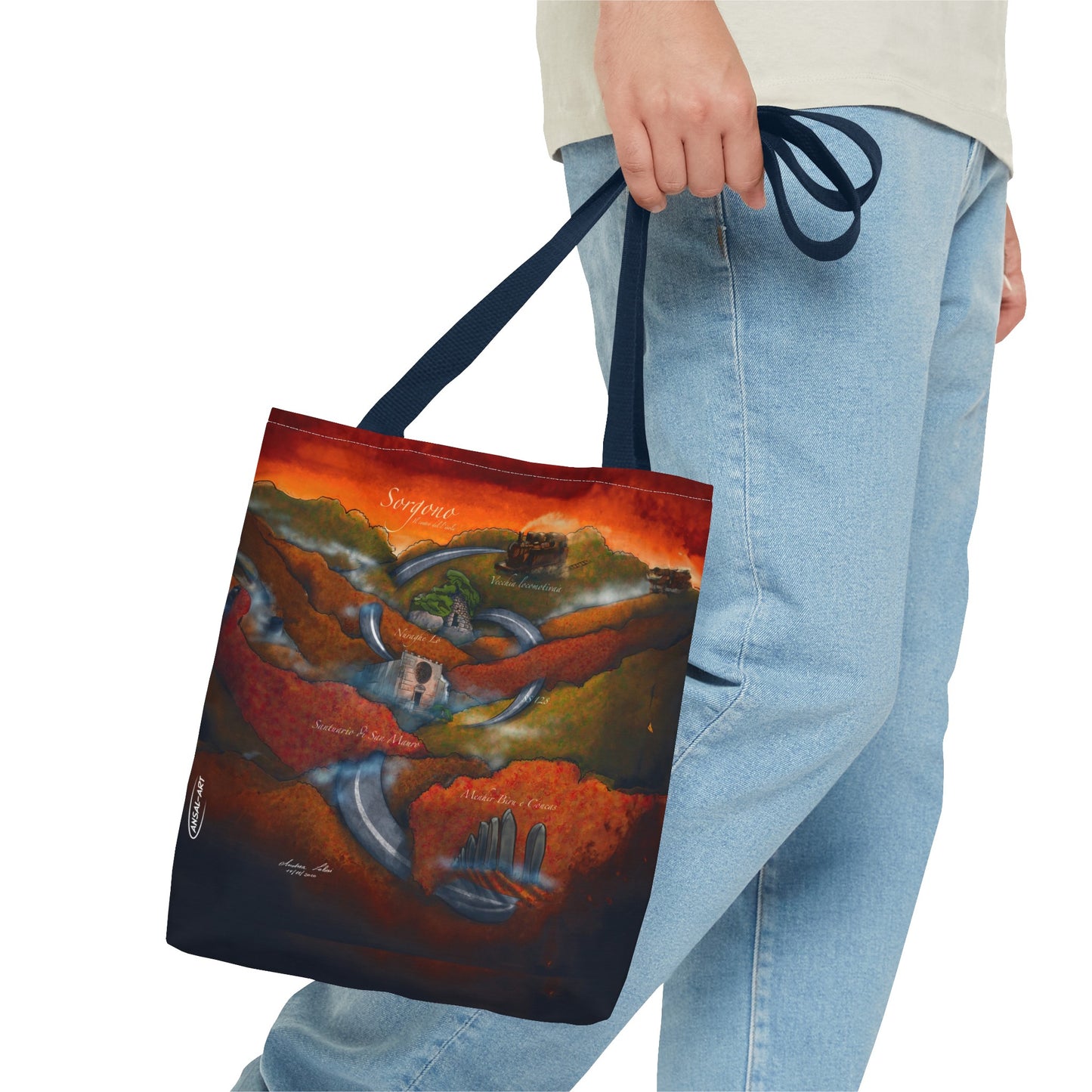 Sorgono-Tote Bag (AOP)