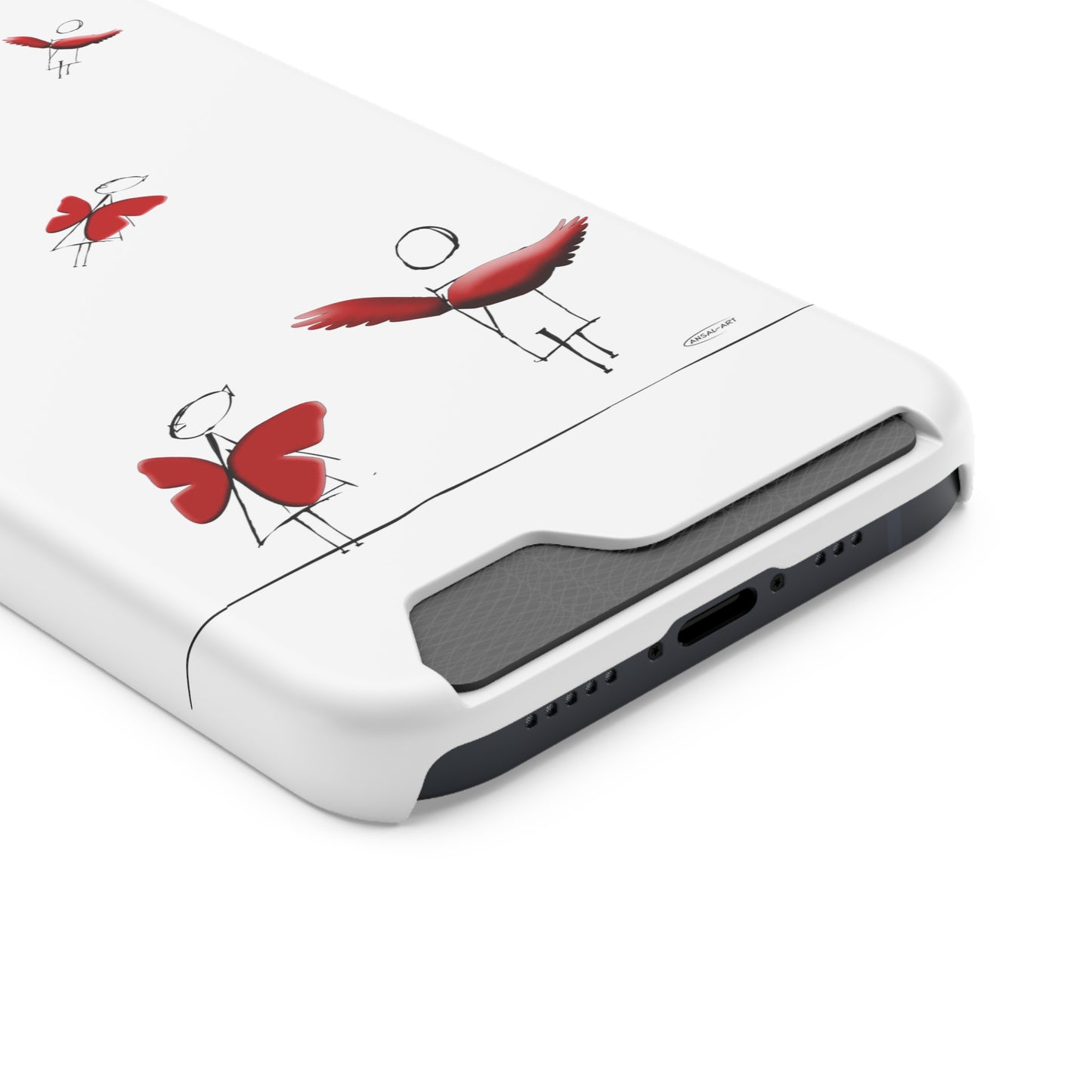 Piccole ali-Phone Case With Card Holder