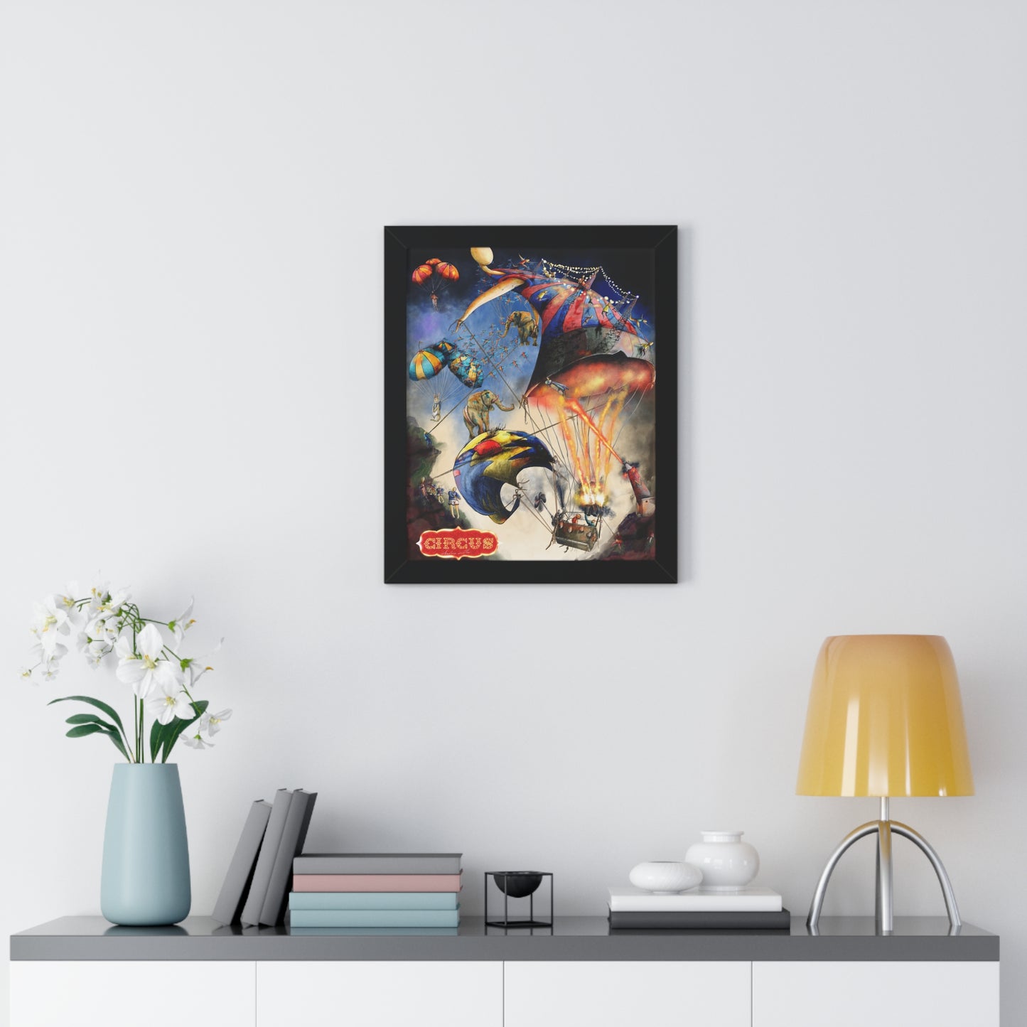 Framed Vertical Poster-circus