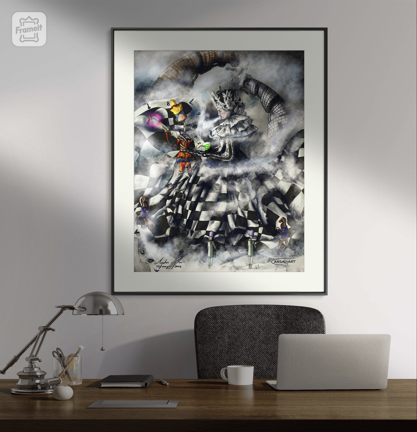 Fine Art Prints (Passepartout Paper Frame), Scacco matto