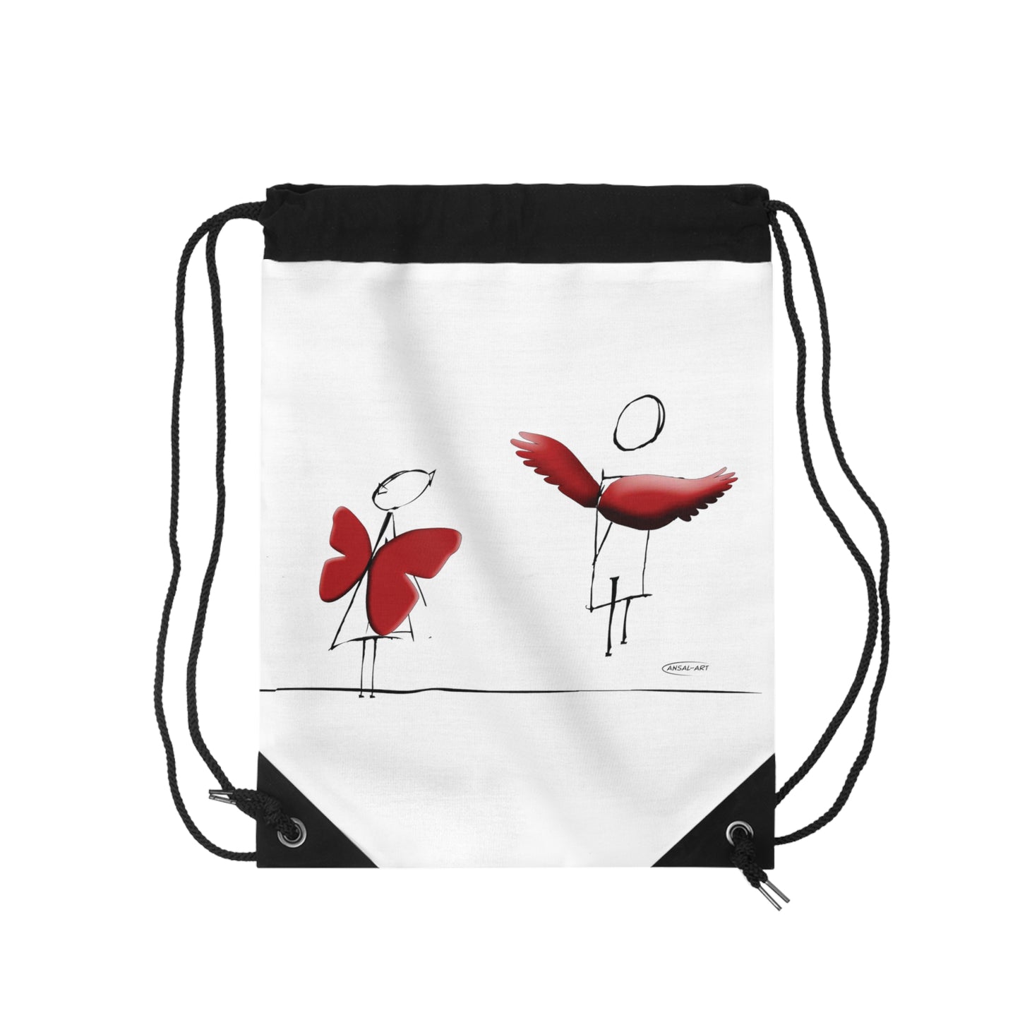 Piccole ali-Drawstring Bag