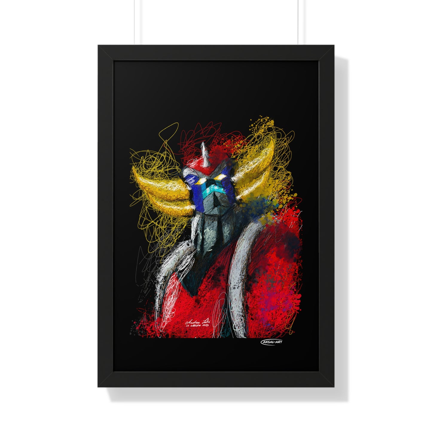 Goldrake- Framed Vertical Poster-