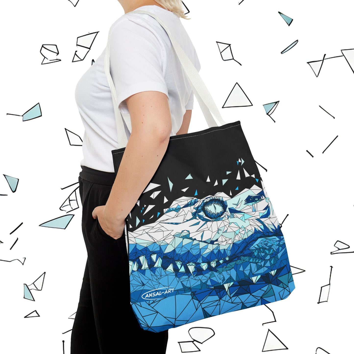 coccodrillo blacjk-Tote Bag (AOP)