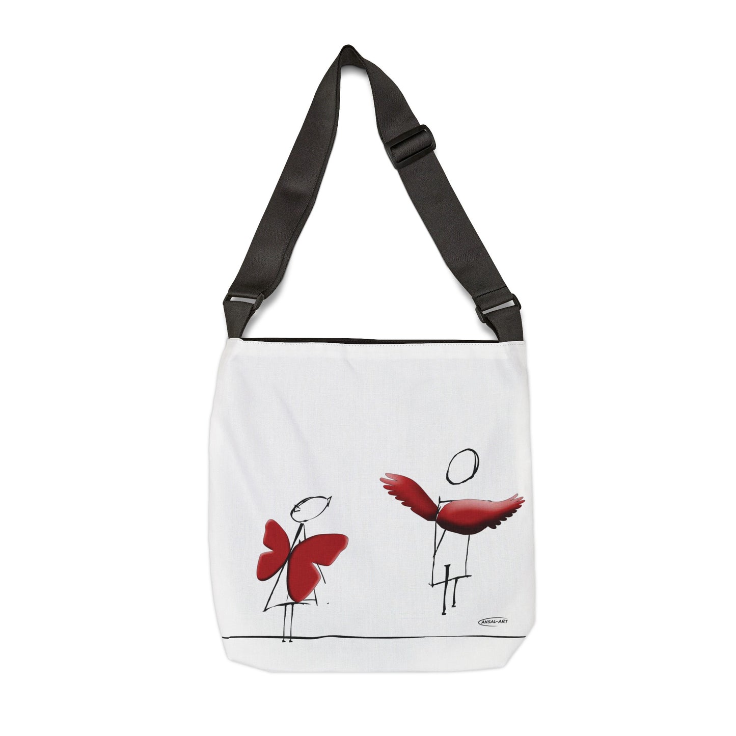 Piccole ali-Adjustable Tote Bag (AOP)