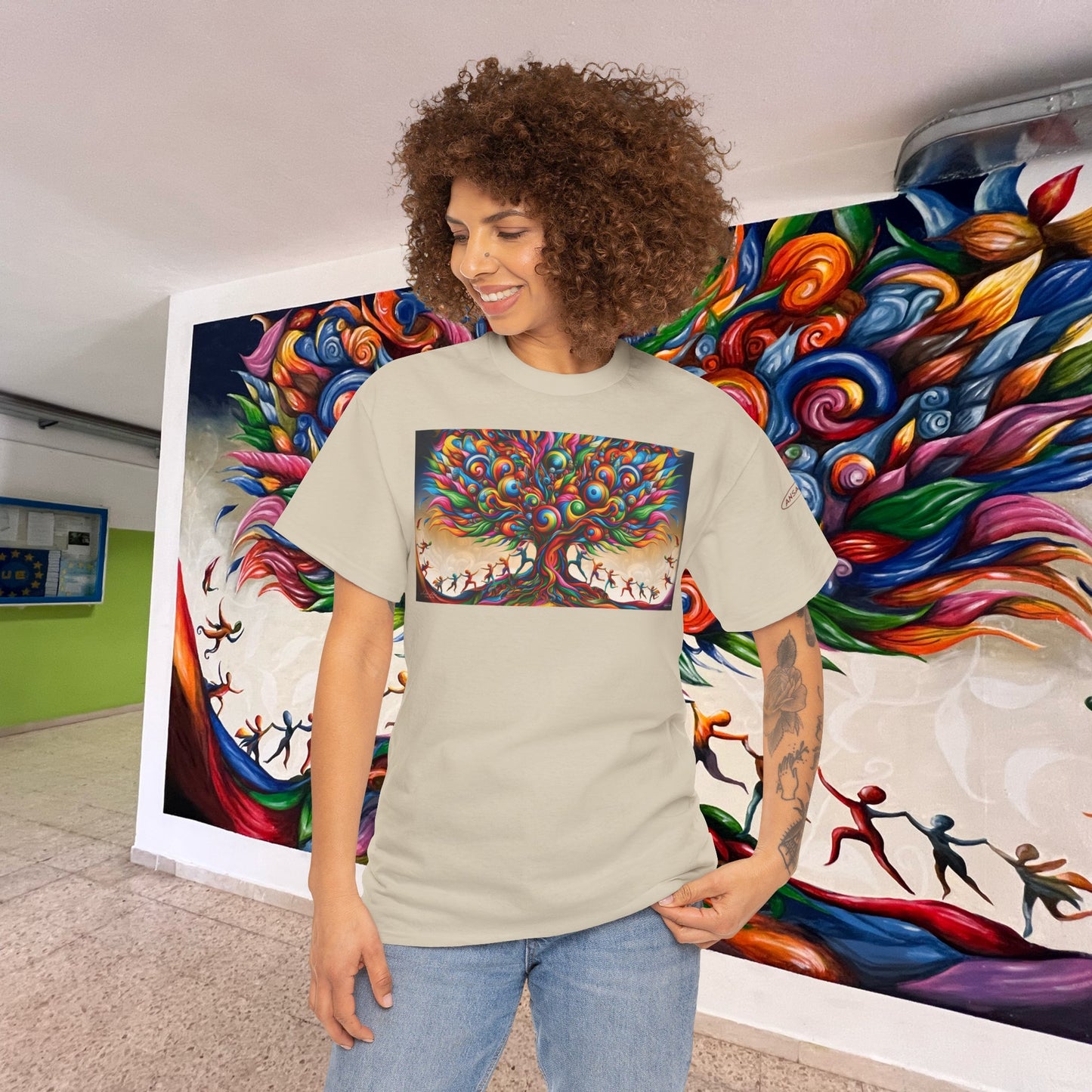 l'albero della vita-Front graphics-Unisex Heavy Cotton Tee