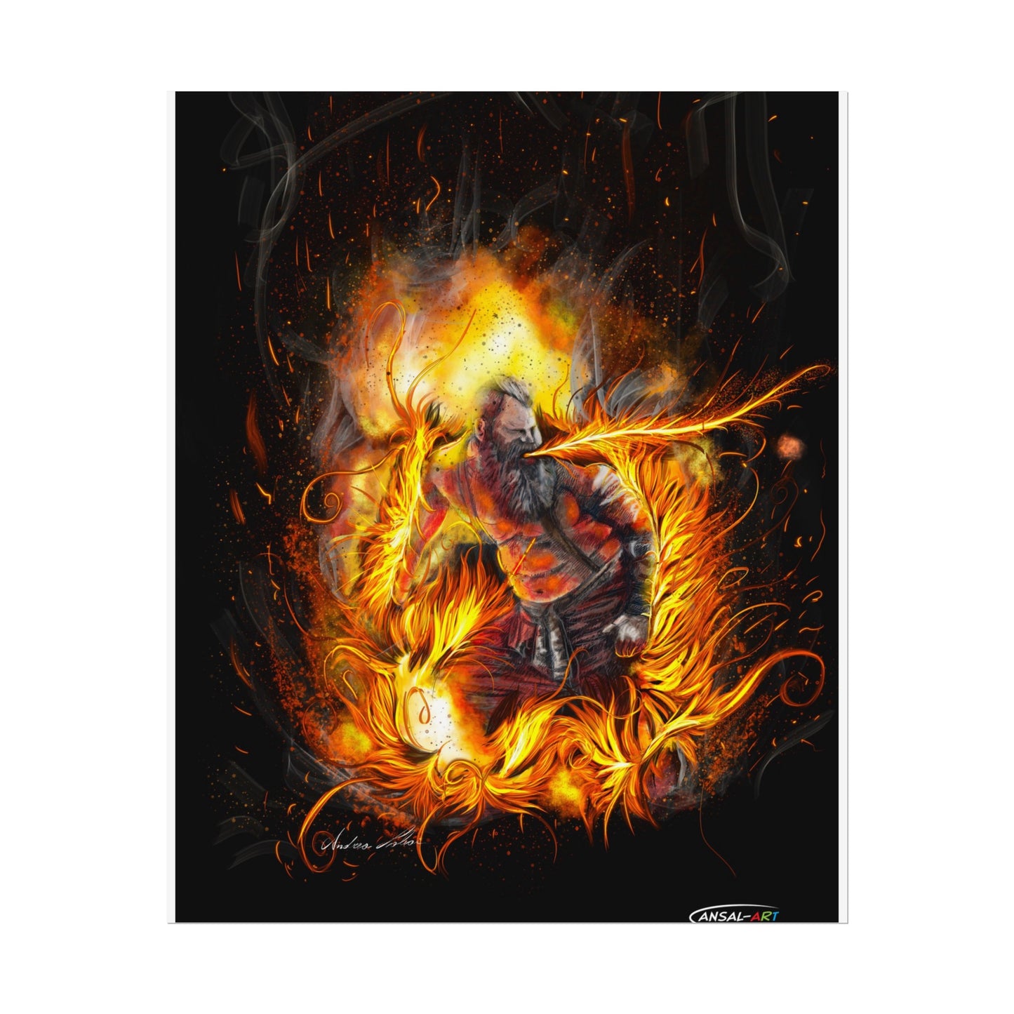 Fire-eater, Rolled Posters