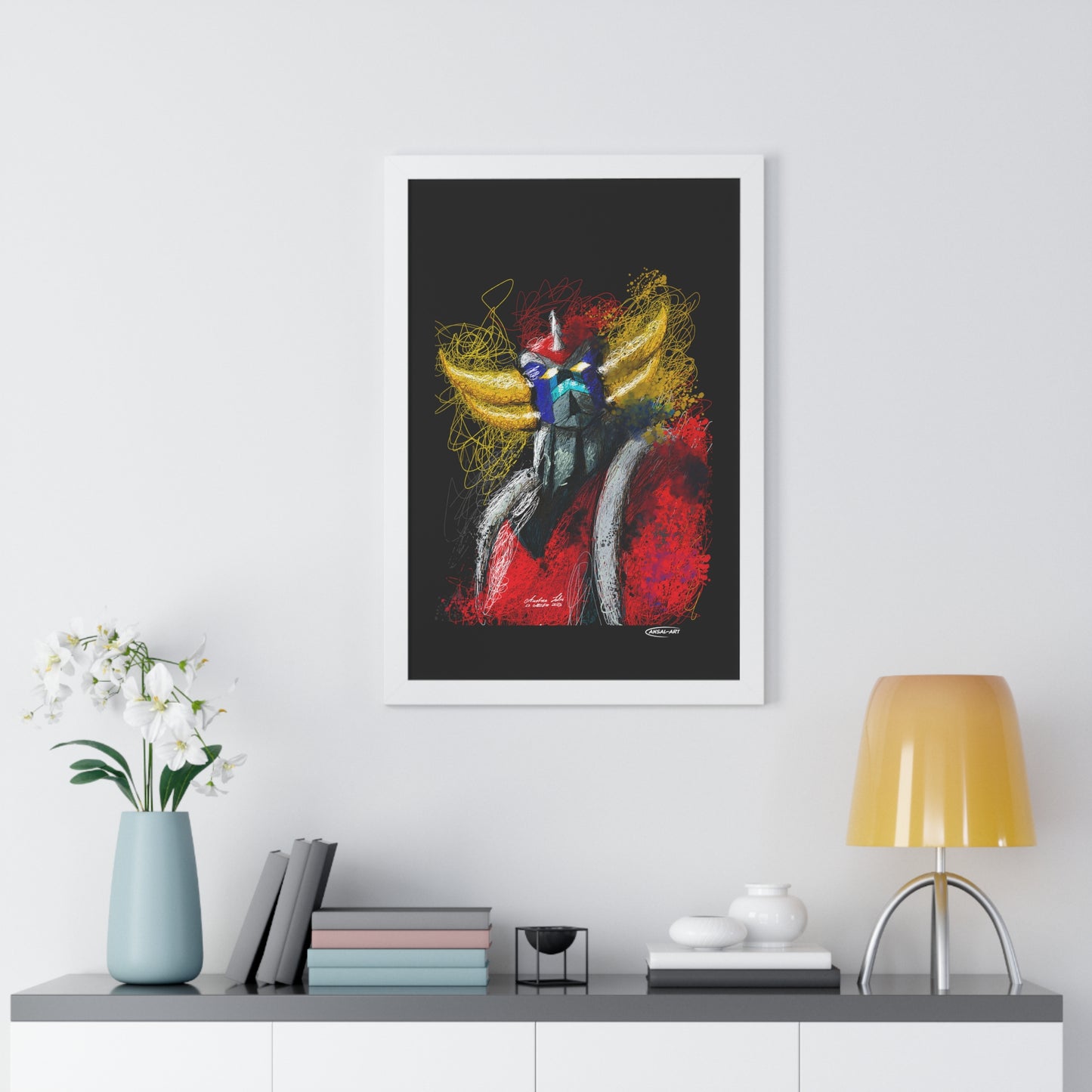 Goldrake- Framed Vertical Poster-