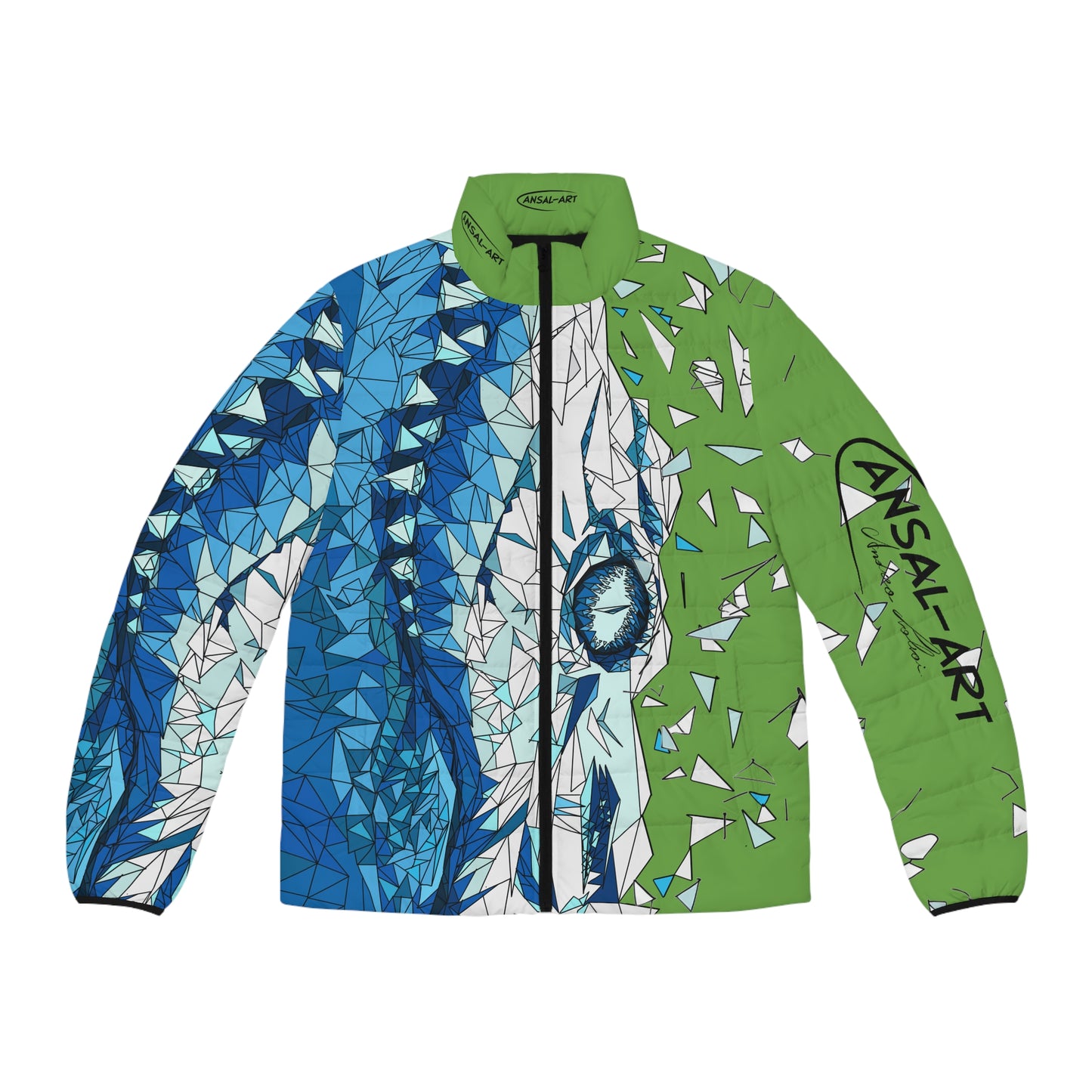 Crocodile green-Colorful Men's Puffer Jacket, AOP Jacket for Adventurers, Artistic Winter Coat, Unique Gift for Art Lovers, Trendy Outerwear for Every [...]