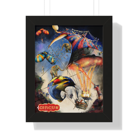 Framed Vertical Poster-circus