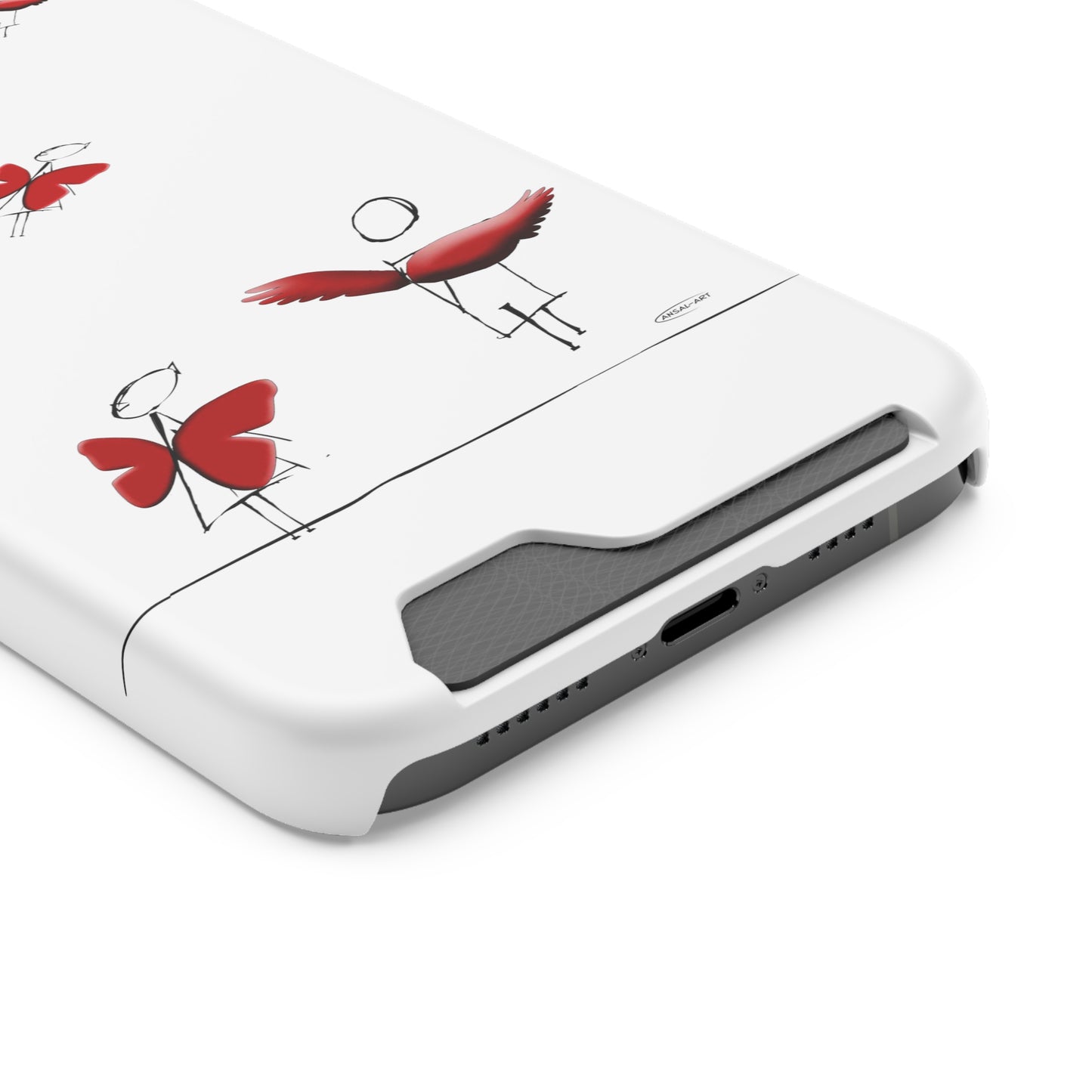 Piccole ali-Phone Case With Card Holder