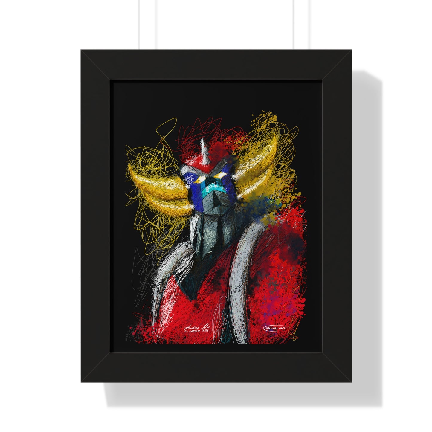 Goldrake- Framed Vertical Poster-