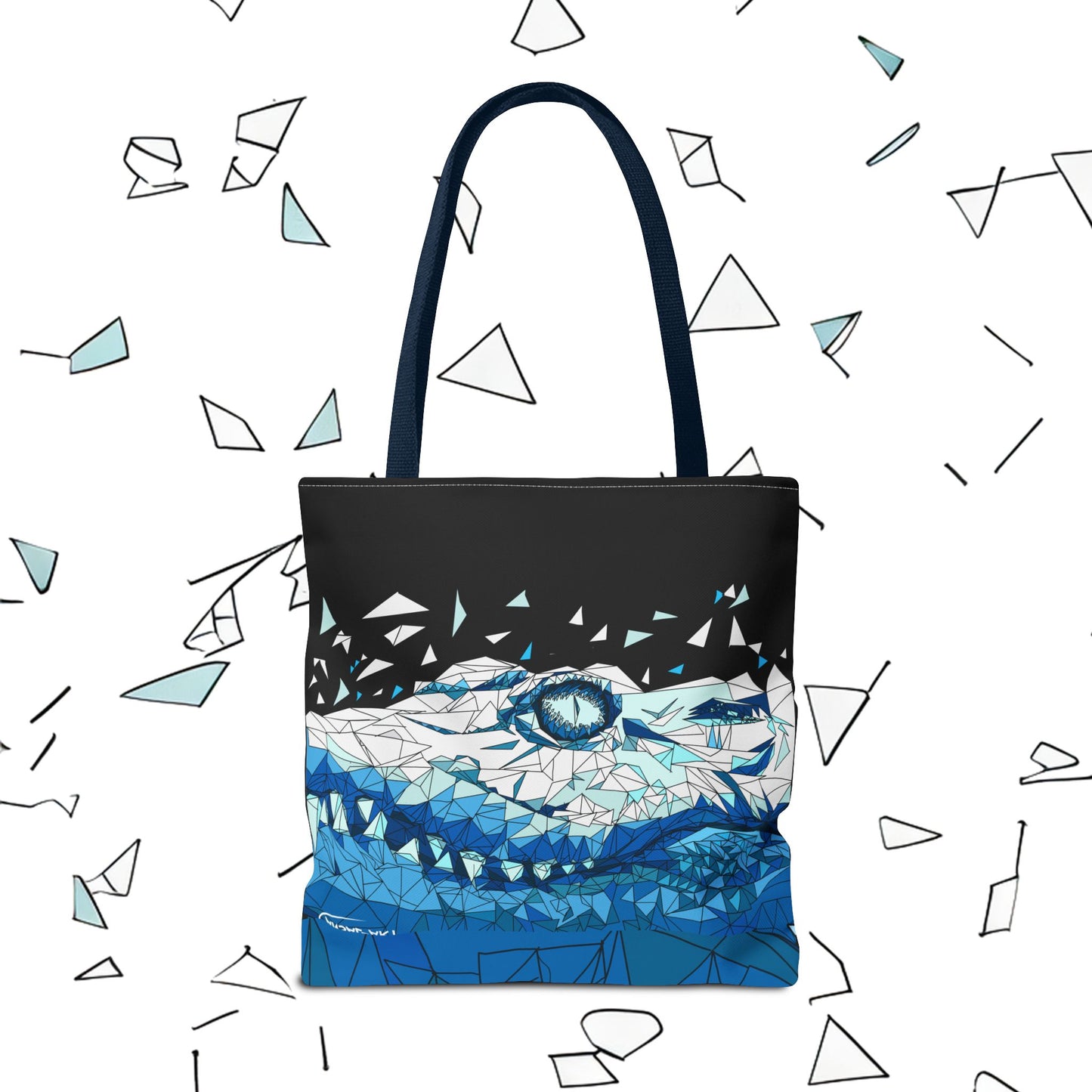 coccodrillo blacjk-Tote Bag (AOP)