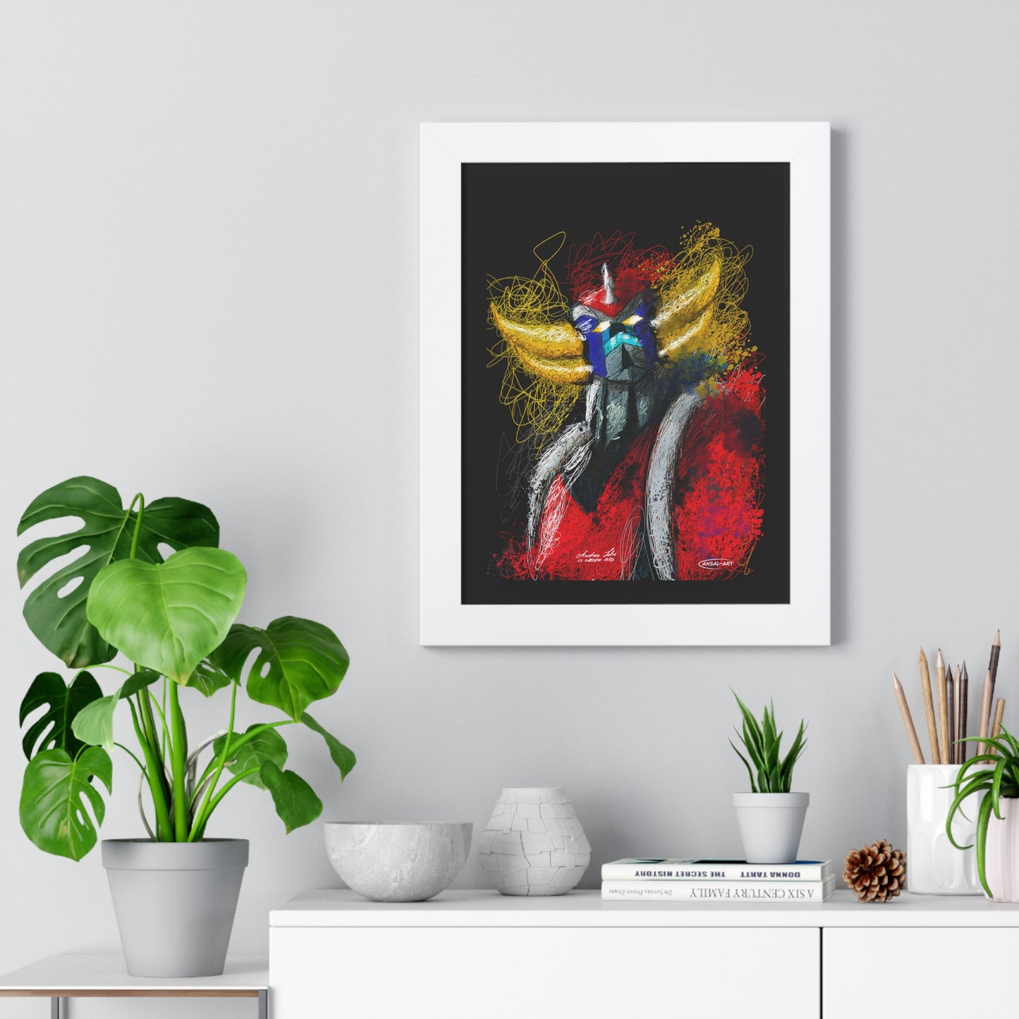 Goldrake- Framed Vertical Poster-