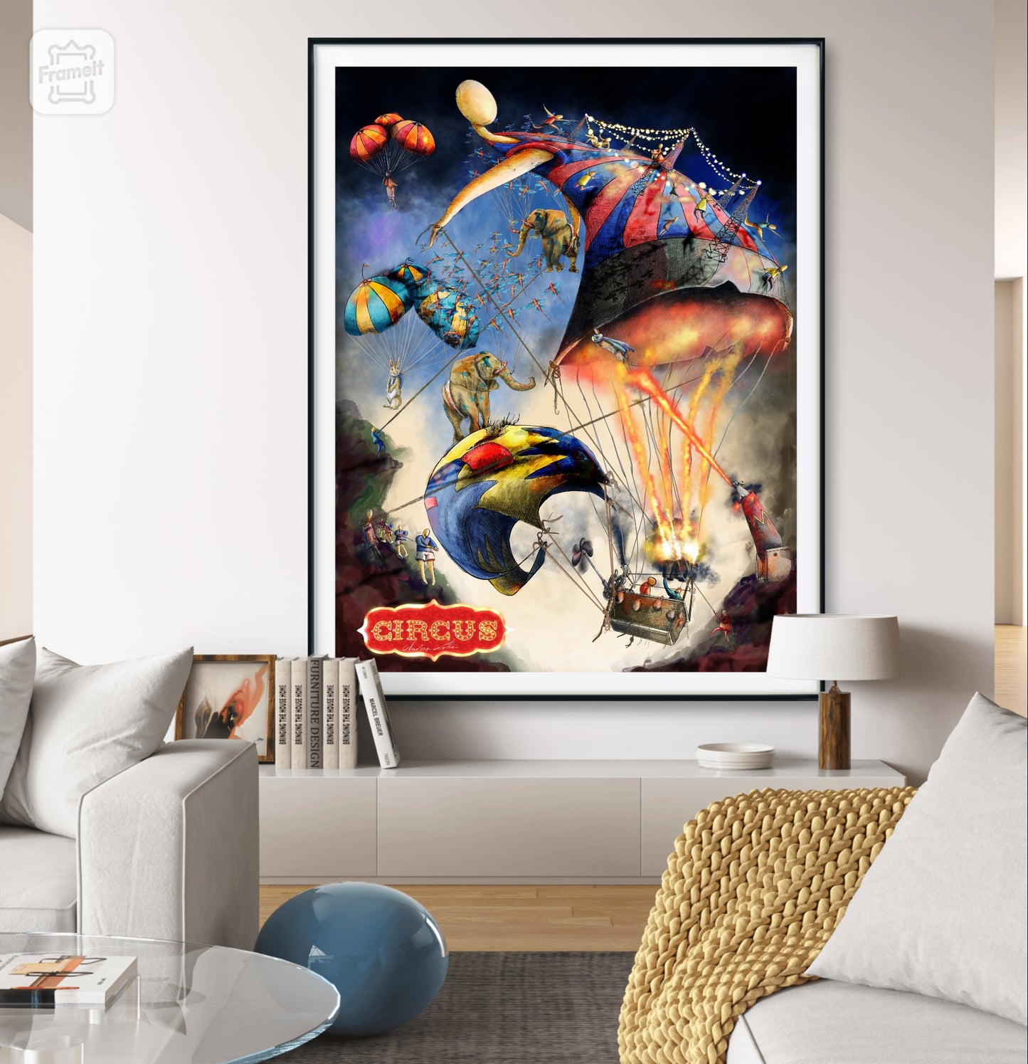 Fine Art Prints (Passepartout Paper Frame) Circus